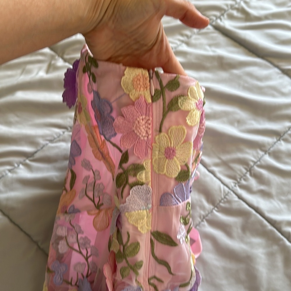 Dollskill sugar thrillz Floral Chiffon Dreams Mini Dress S - Picture 5 of 16